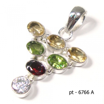 925 sterling silver semi-precious gemstone pendant jewellery
